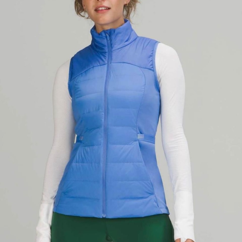 Lululemon Down For It All Vest in Blue Nile